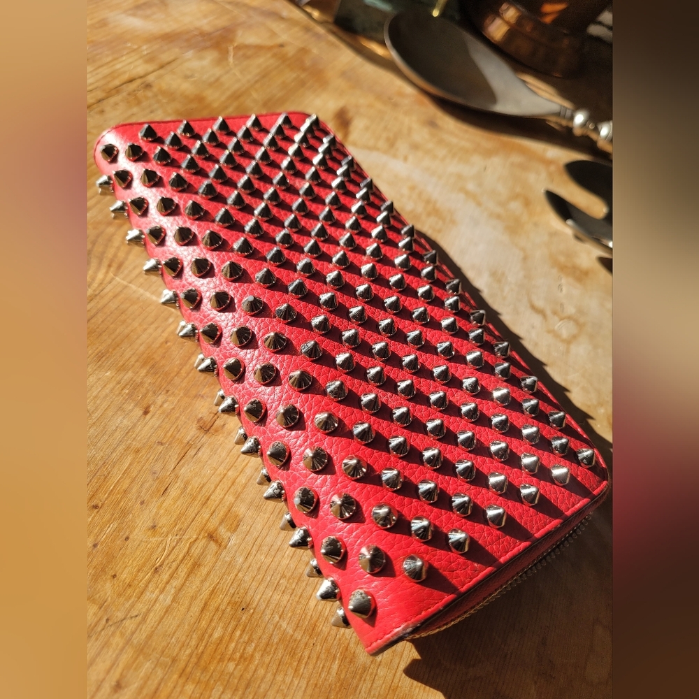 Christian Louboutin Spiked Long Zip Wallet - Picture 2 of 3